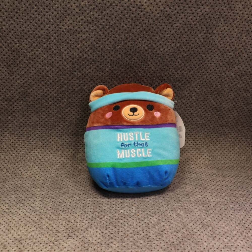 NEW Squishmallows Omar the Bear Hustle for that Muscle Plush
